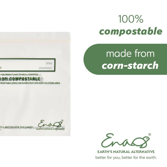 Earth's Natural Alternative 100% Compostable Food Storage Snack Bags (150-Pack)