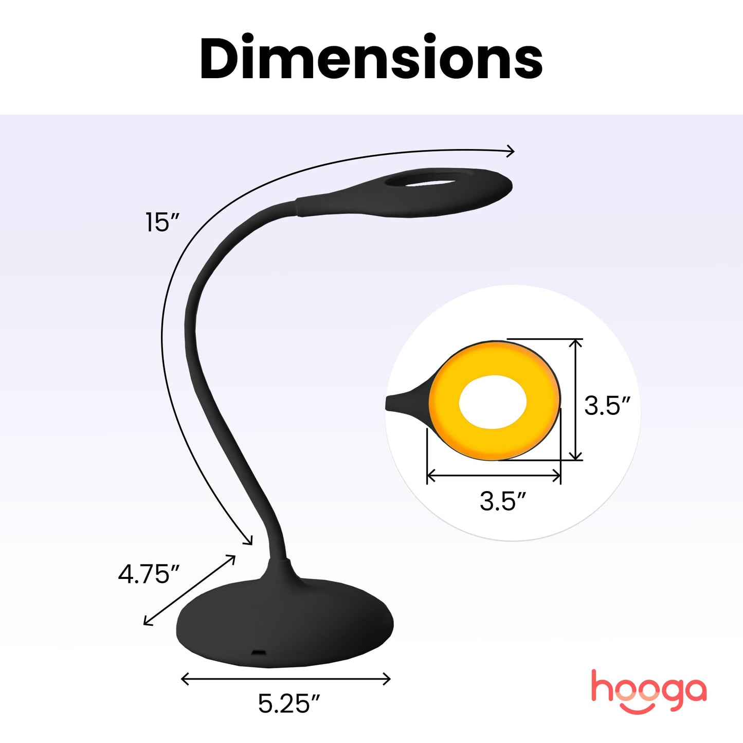 Hooga Tri-Mode Circadian Desk Lamp