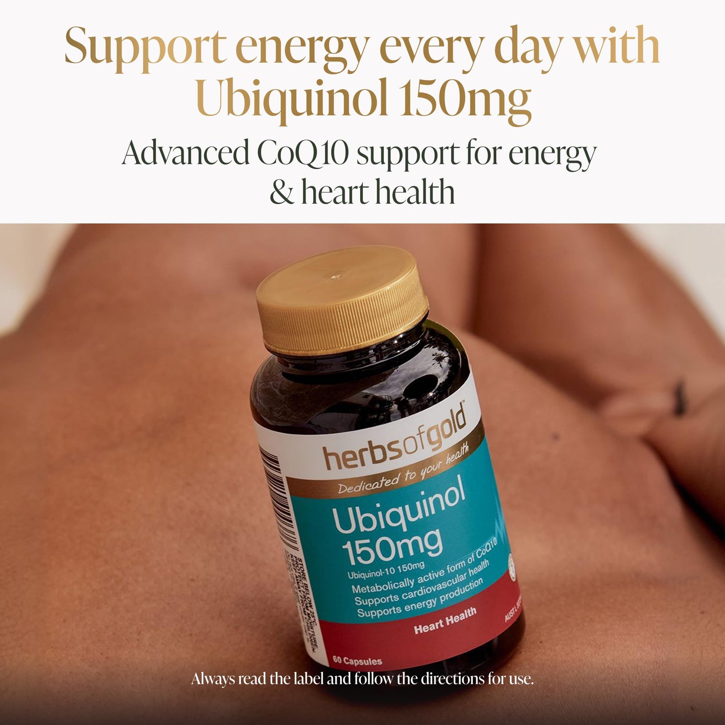 Herbs of Gold Ubiquinol 150mg (60 Capsules)