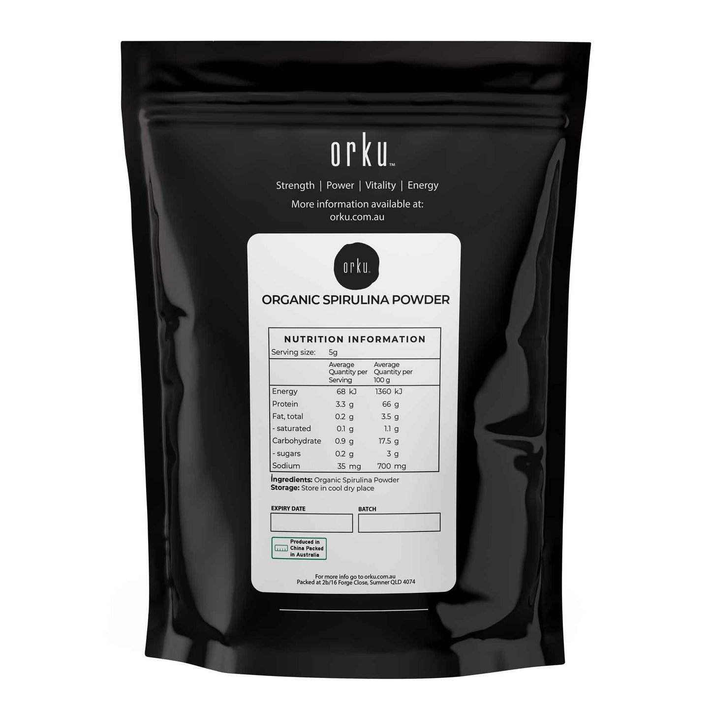 1Kg Organic Spirulina Powder