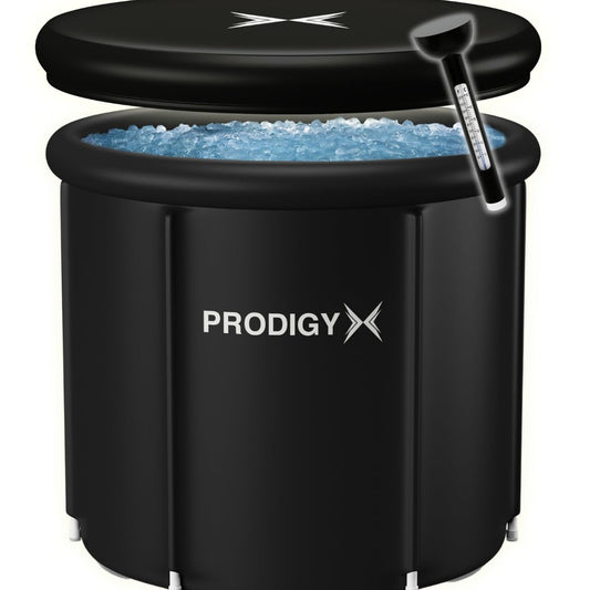 Prodigy X Portable Ice Plunge Bath Tub (Includes Lid & Thermometer)