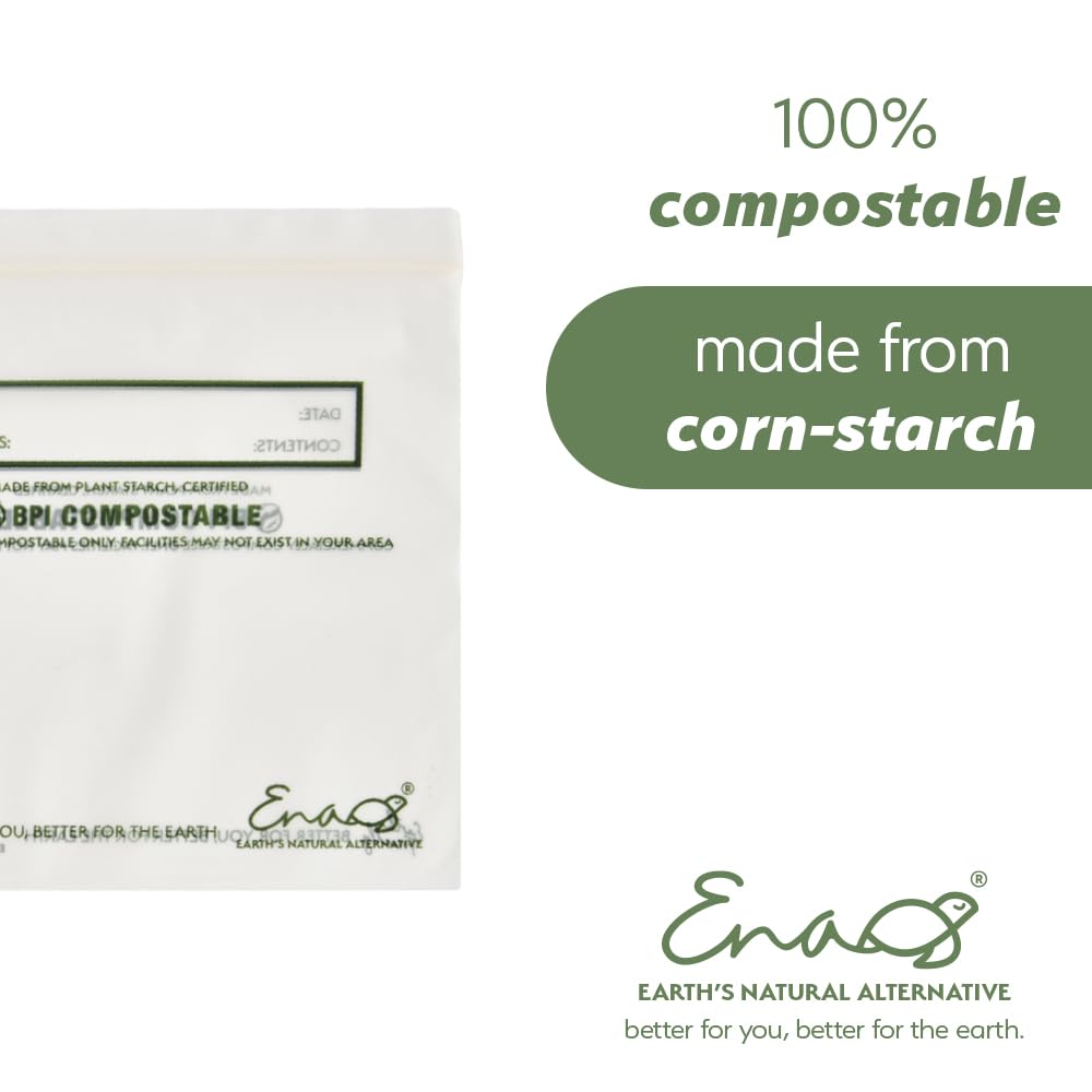 Earth's Natural Alternative 100% Compostable Food Storage Snack Bags (150-Pack)