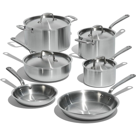 Made In 10-Piece 5-Ply Stainless Steel Cookware Set
