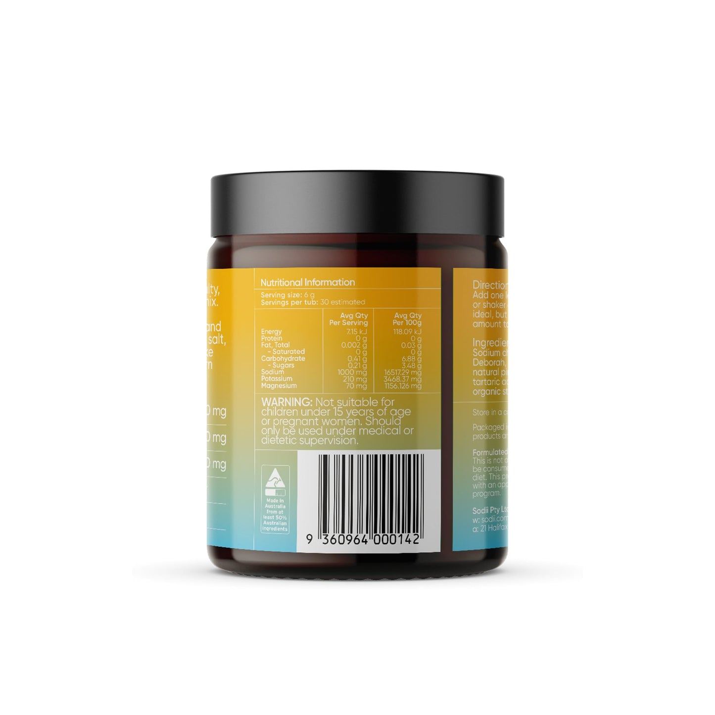 Sodii Everyday Hydration Salts – Electrolyte Powder Tub