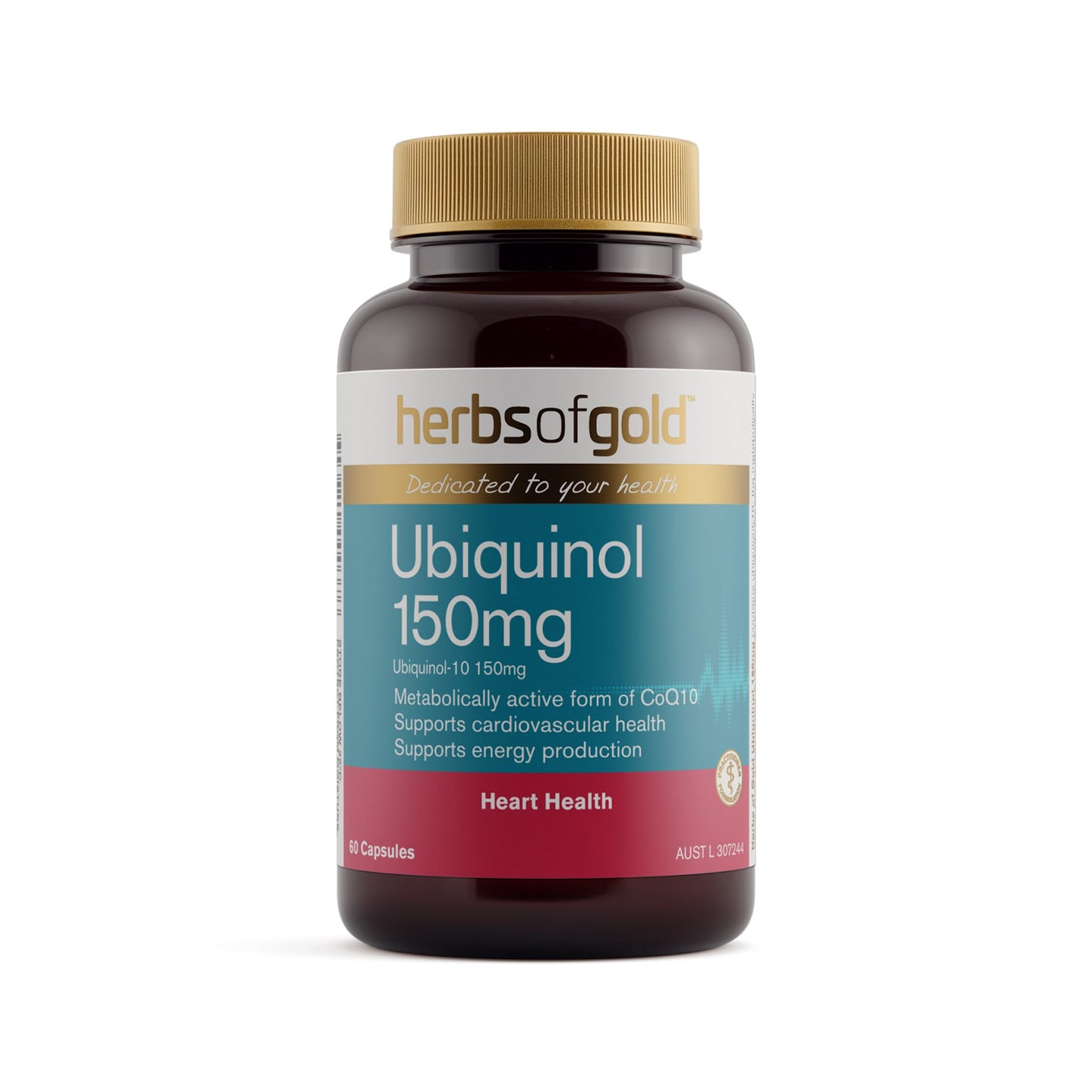 Herbs of Gold Ubiquinol 150mg (60 Capsules)
