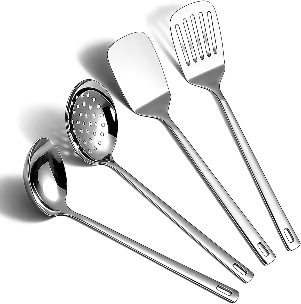 ReaNea Premium Stainless Steel Kitchen Cooking Utensils Set (4-Piece Set)