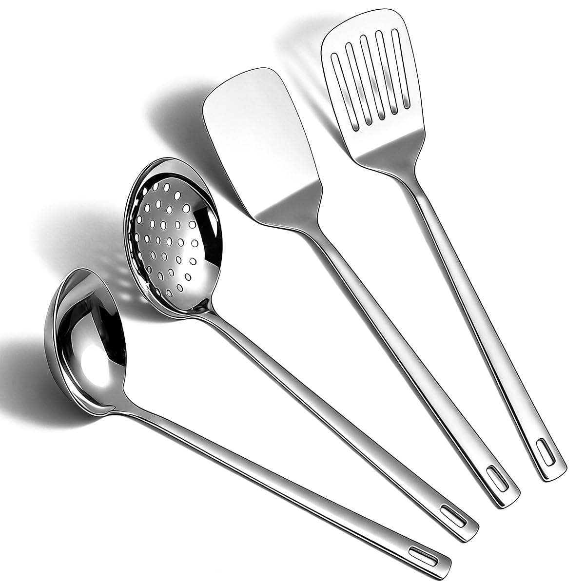 ReaNea Premium Stainless Steel Kitchen Cooking Utensils Set (4-Piece Set)