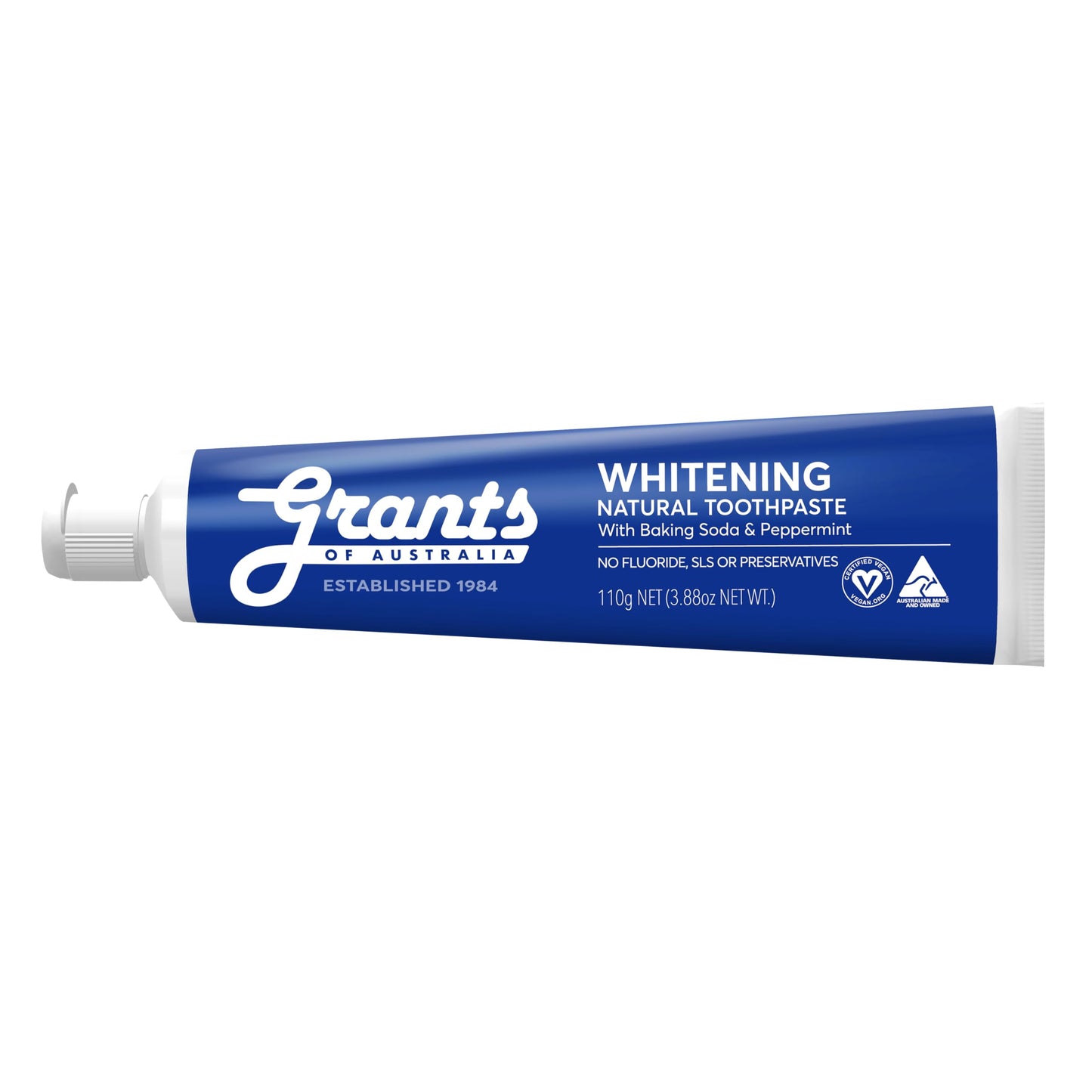 Grants of Australia Natural Whitening Toothpaste with Baking Soda & Peppermint (110g x 3 Pack)