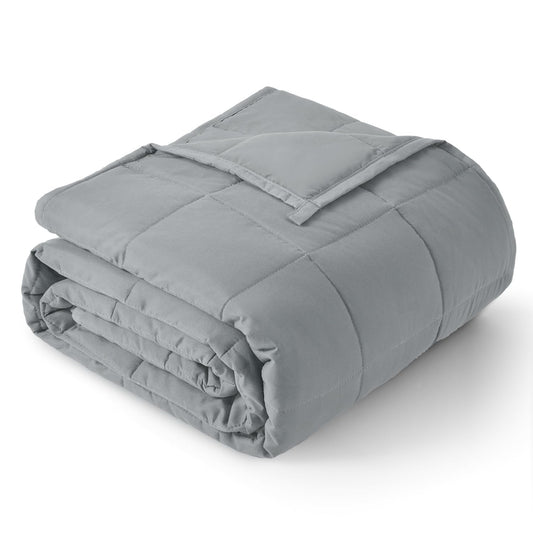 BUZIO All-Season Weighted Blanket for Better Sleep (150x200cm / 9kg / Grey)