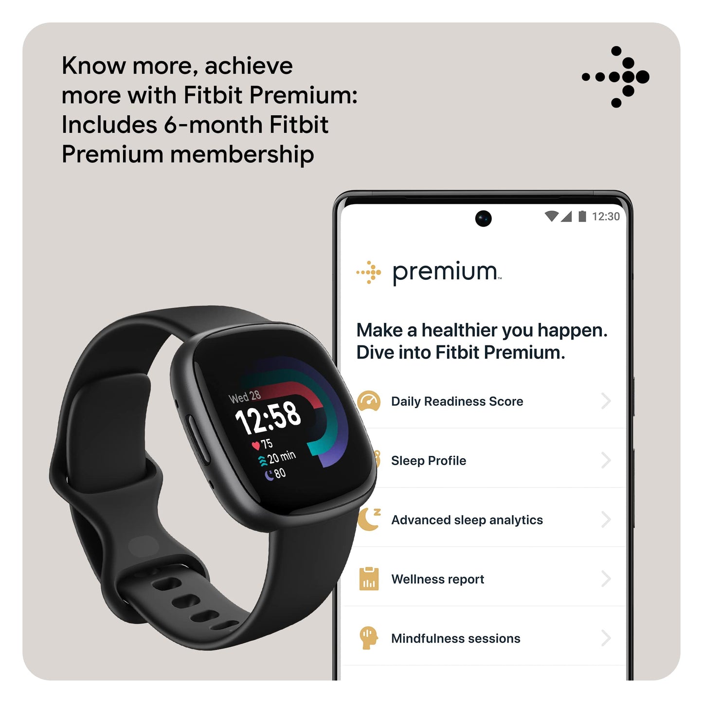 Fitbit Versa 4 Fitness Smartwatch