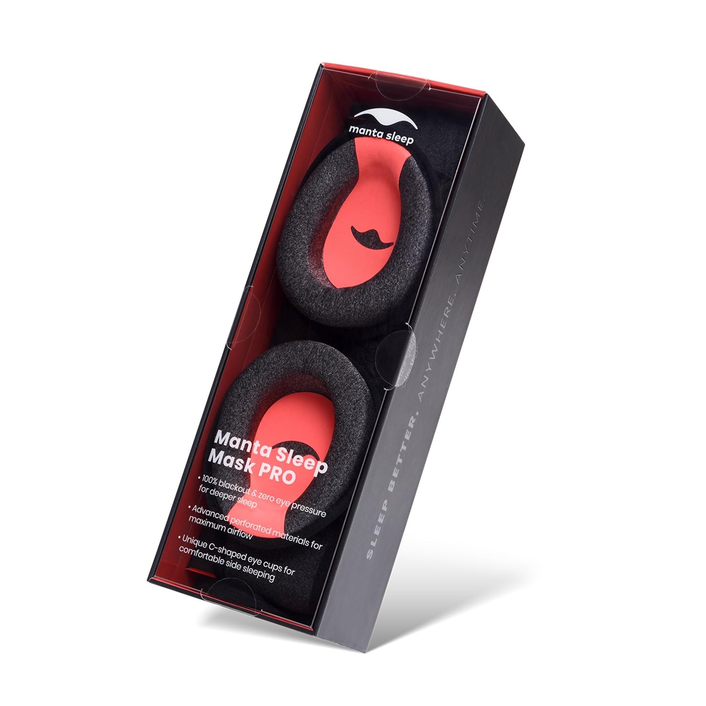 Manta Pro Sleep Mask - 100% Light Blocking Sleep Mask