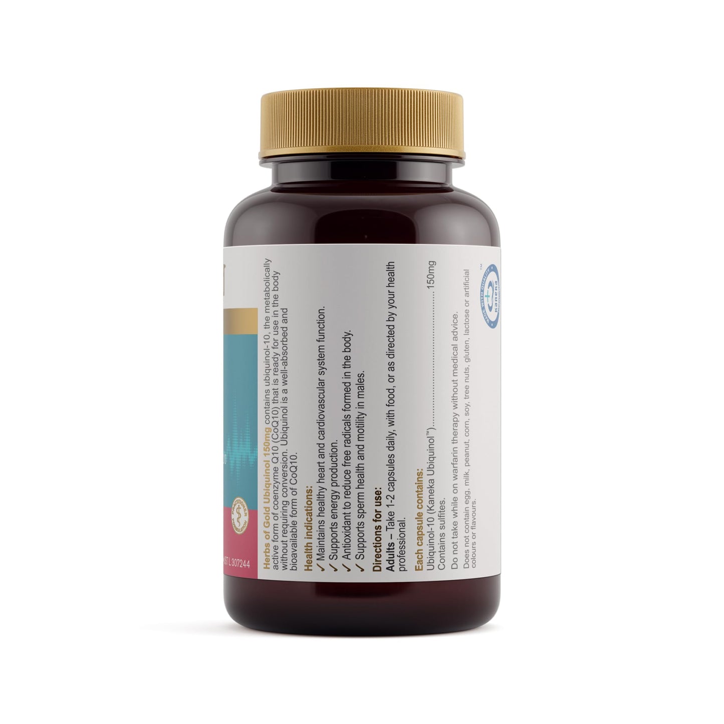 Herbs of Gold Ubiquinol 150mg (60 Capsules)