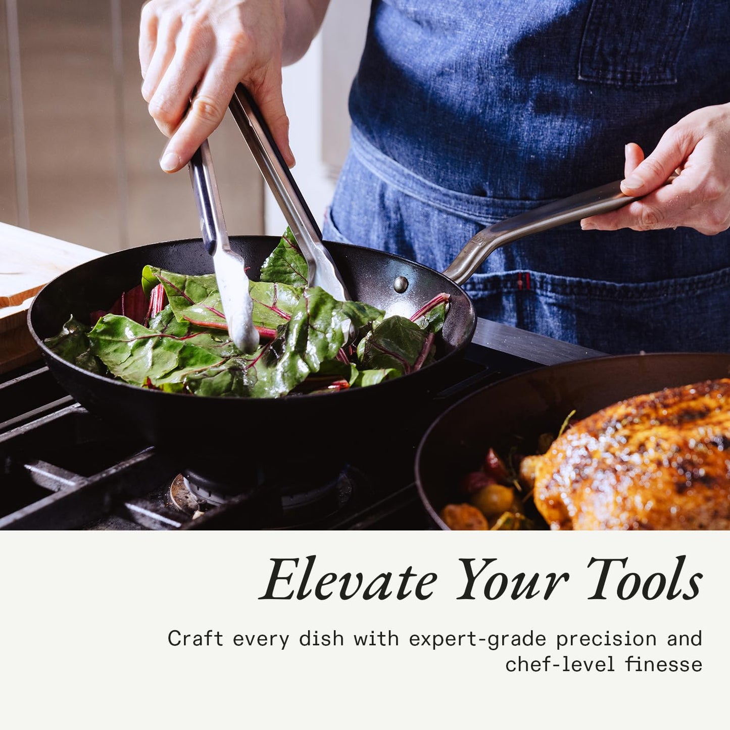 Made In Cookware - Seasoned 12" Carbon Steel Frying Pan - (Like Cast Iron, but Better) - Professional Cookware - Crafted in Sweden - Induction Compatible