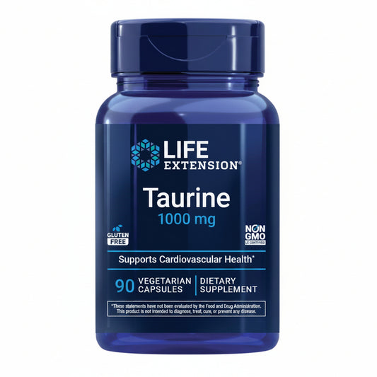 Life Extension Taurine 1000 mg (90 Vegetarian Capsules)