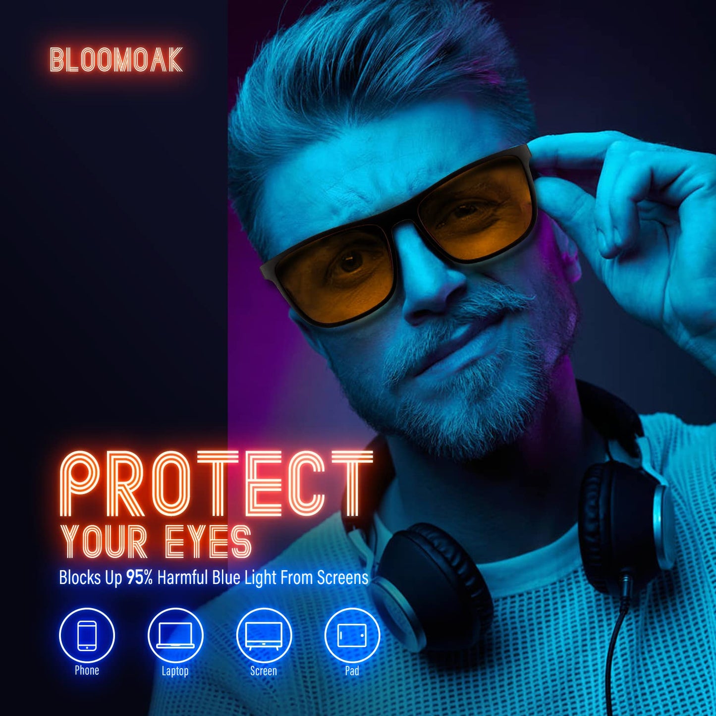 Bloomoak Blue Light Blocking Glasses, Precision-engineered