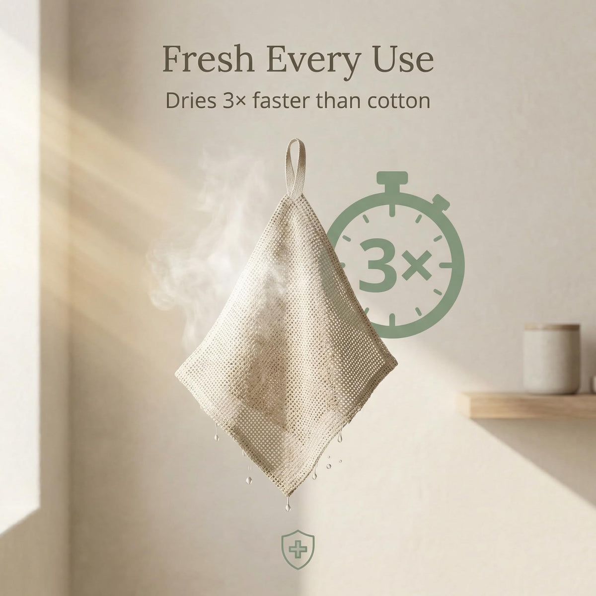 Thing Stories 100% Flax Linen Exfoliating Washcloths 12x12" (4-Pack)