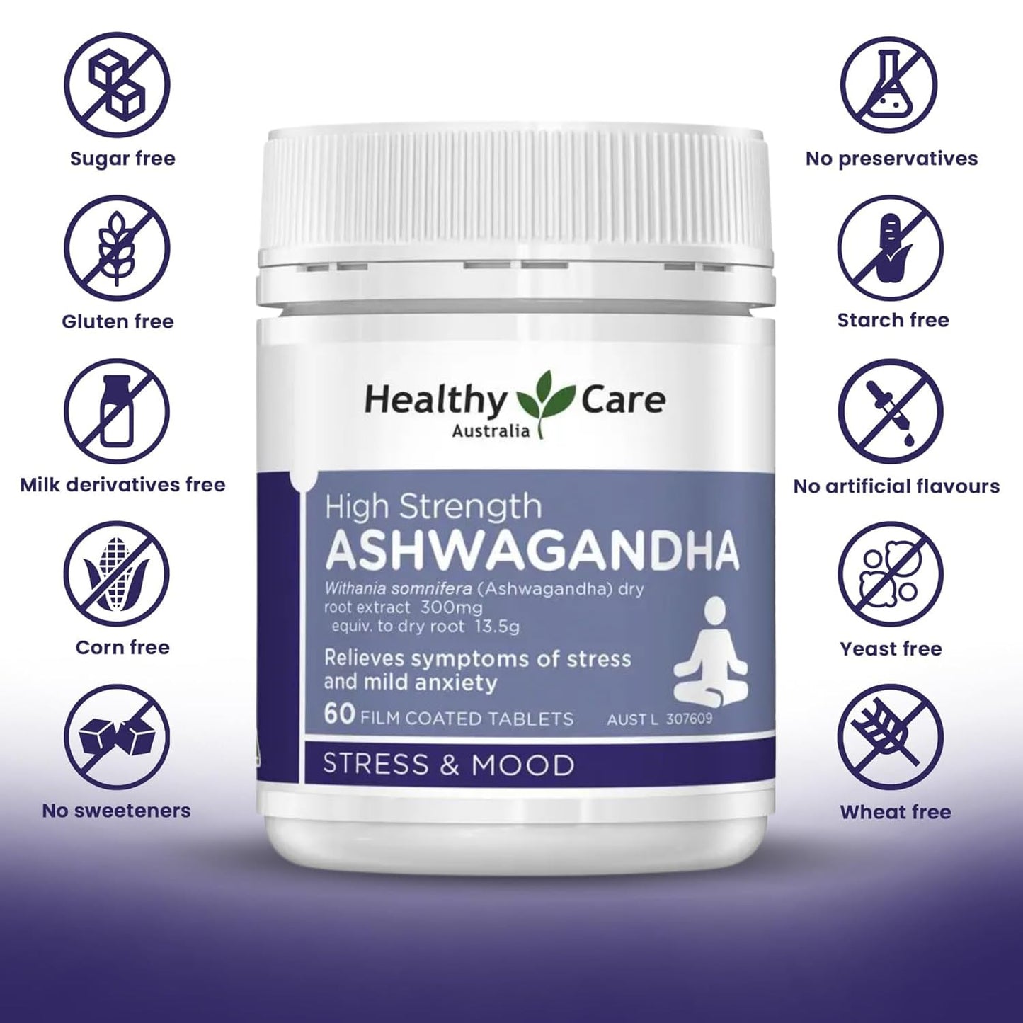 Healthy Care High Strength Ashwagandha (60 Tablets)