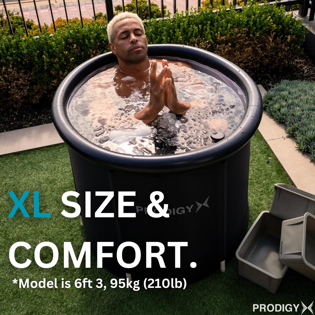 Prodigy X Portable Ice Plunge Bath Tub (Includes Lid & Thermometer)