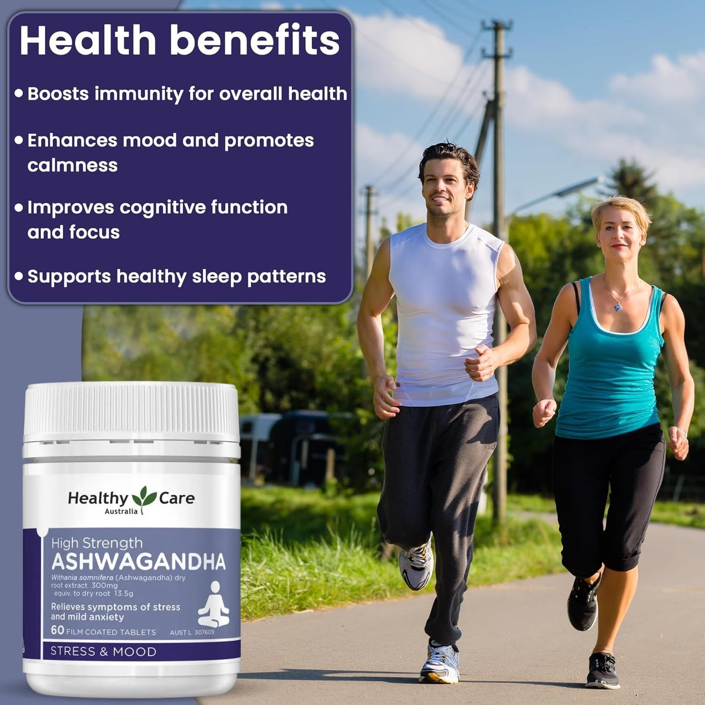 Healthy Care High Strength Ashwagandha (60 Tablets)