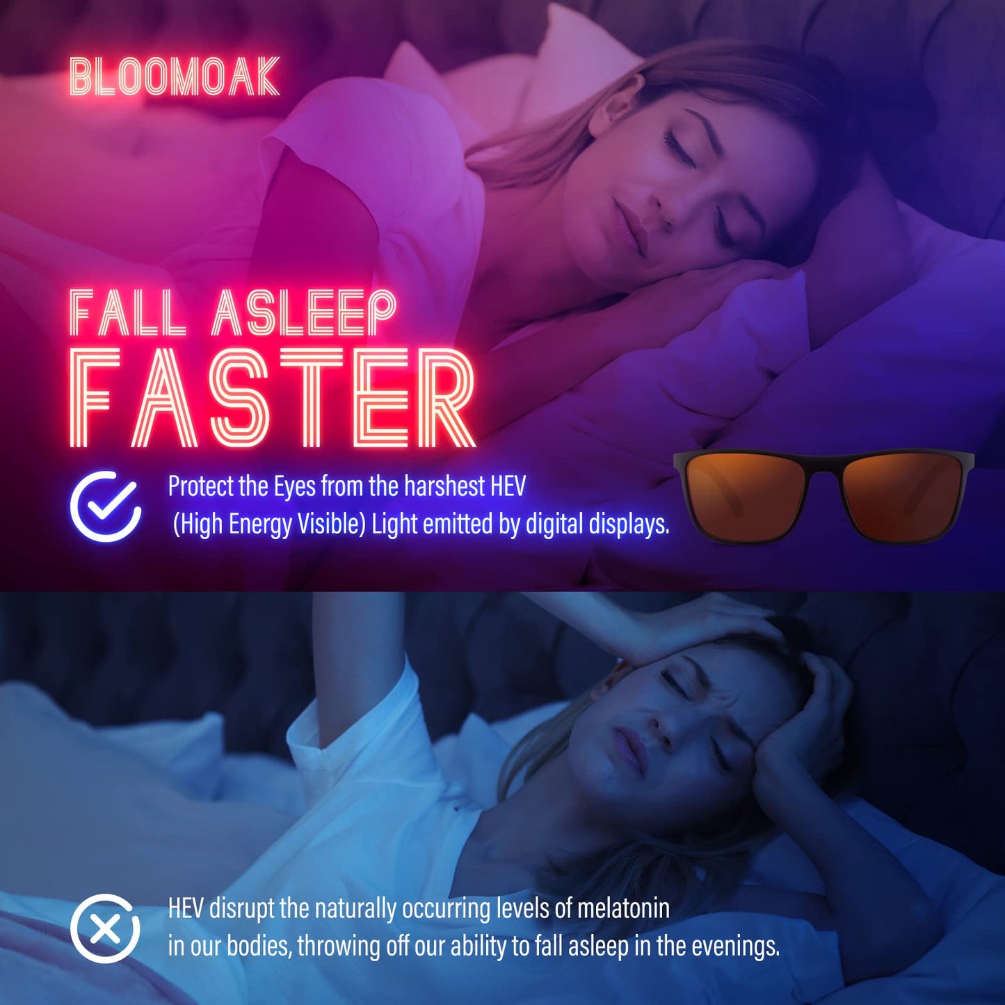 Bloomoak Blue Light Blocking Glasses, Precision-engineered