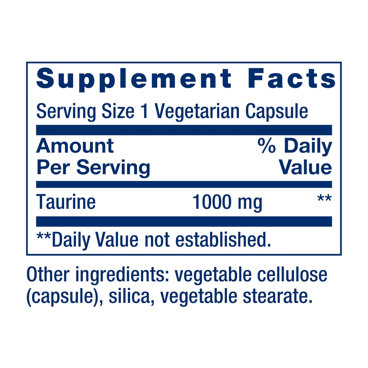 Life Extension Taurine 1000 mg (90 Vegetarian Capsules)