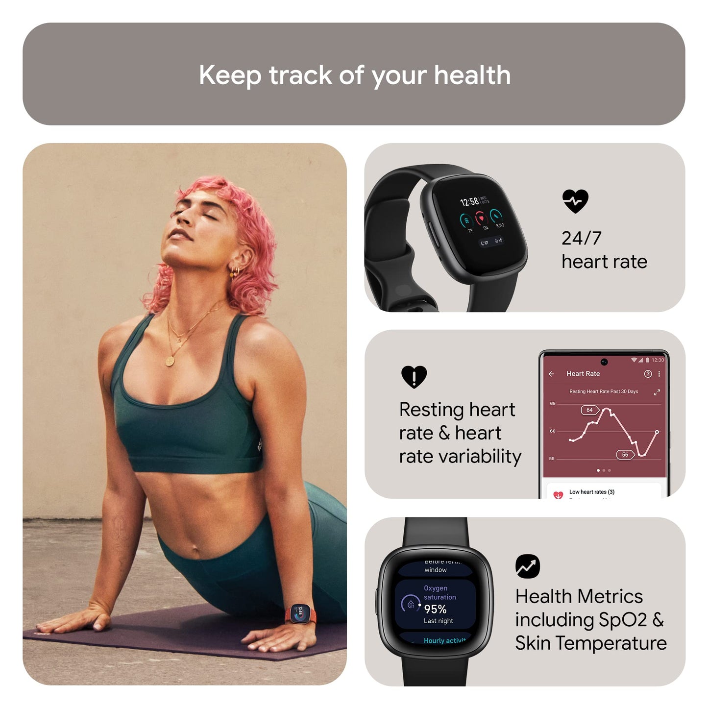Fitbit Versa 4 Fitness Smartwatch