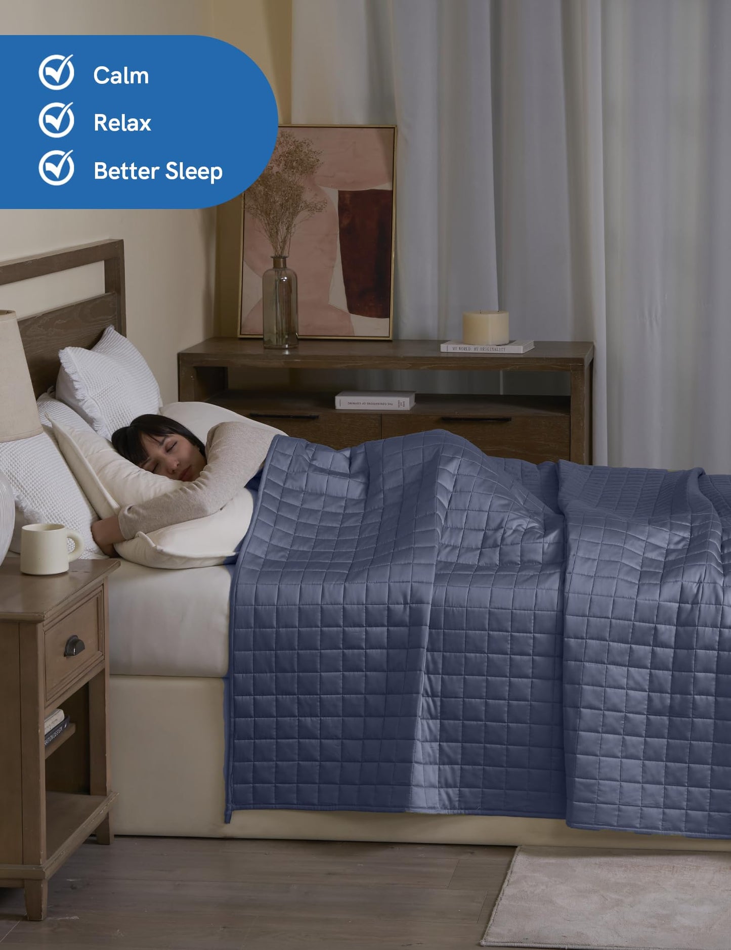 YnM Cooling Bamboo Weighted Blanket