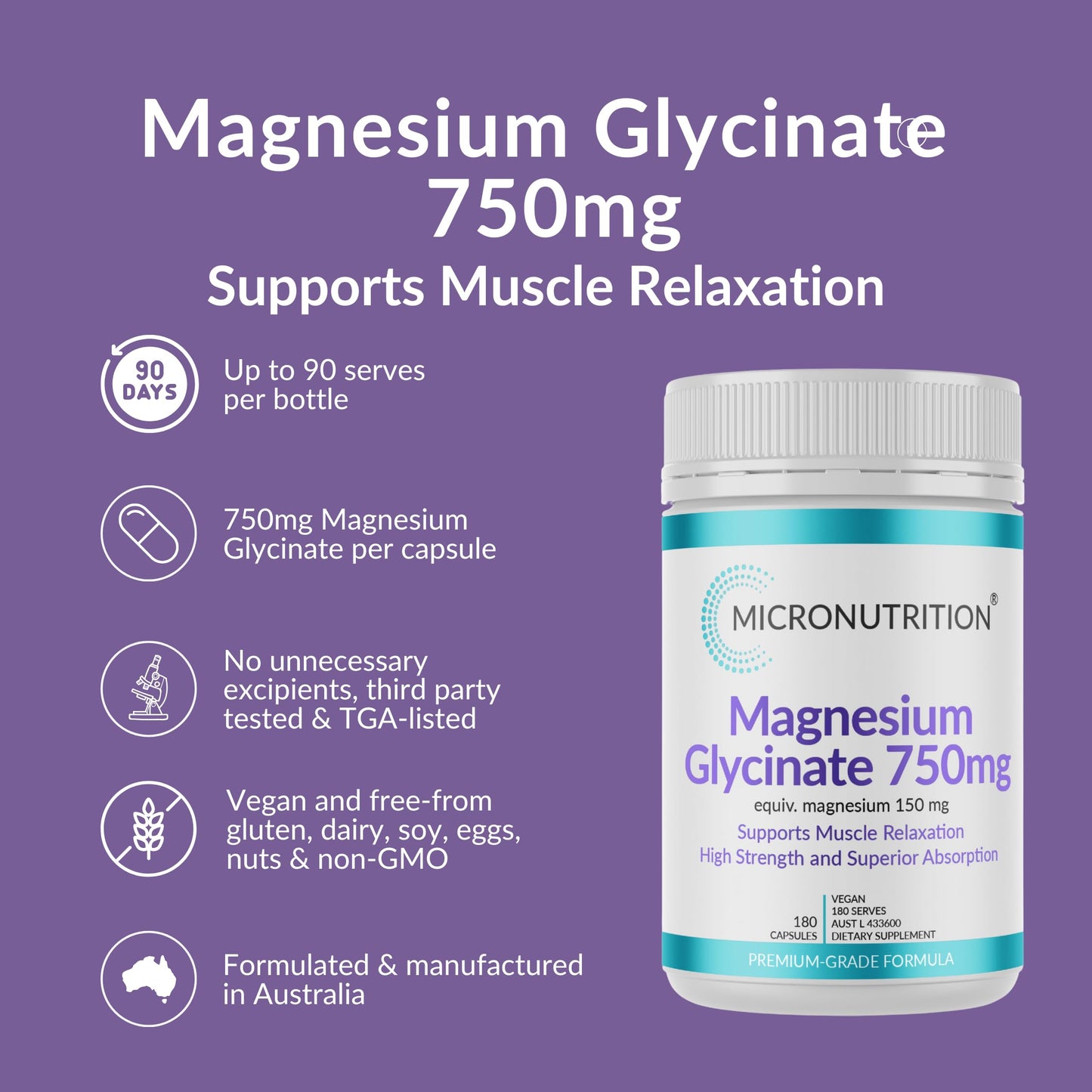 MICRONUTRITION High-Absorption Magnesium Glycinate