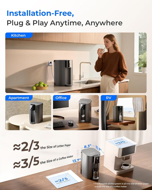 Waterdrop CoreRO Instant Hot Countertop Reverse Osmosis Purifier