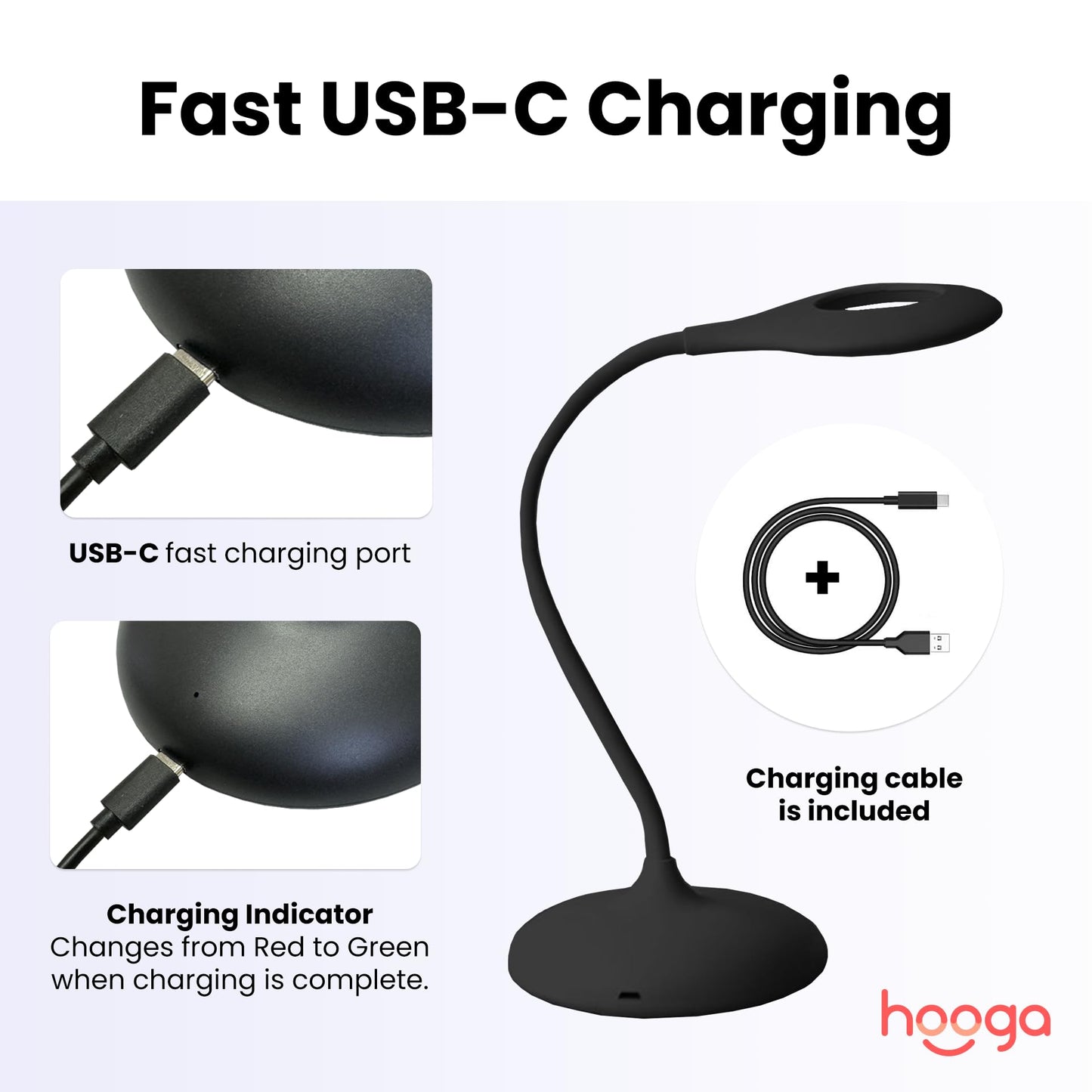 Hooga Tri-Mode Circadian Desk Lamp