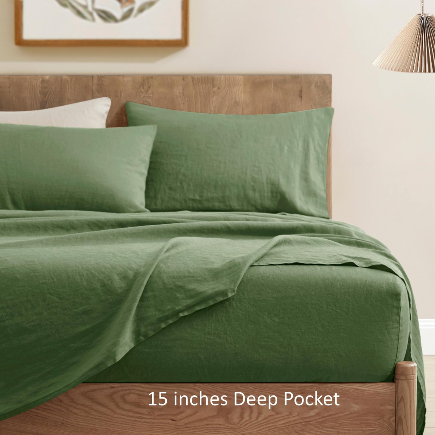 ATLINIA 100% Pure Flax Linen Bedding Set
