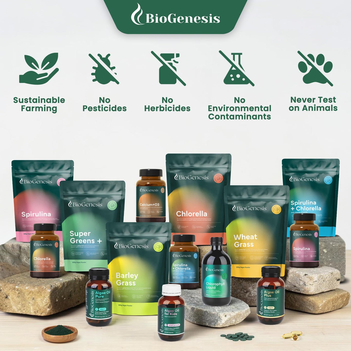 BioGenesis Organic Spirulina Tablets (600 Count)