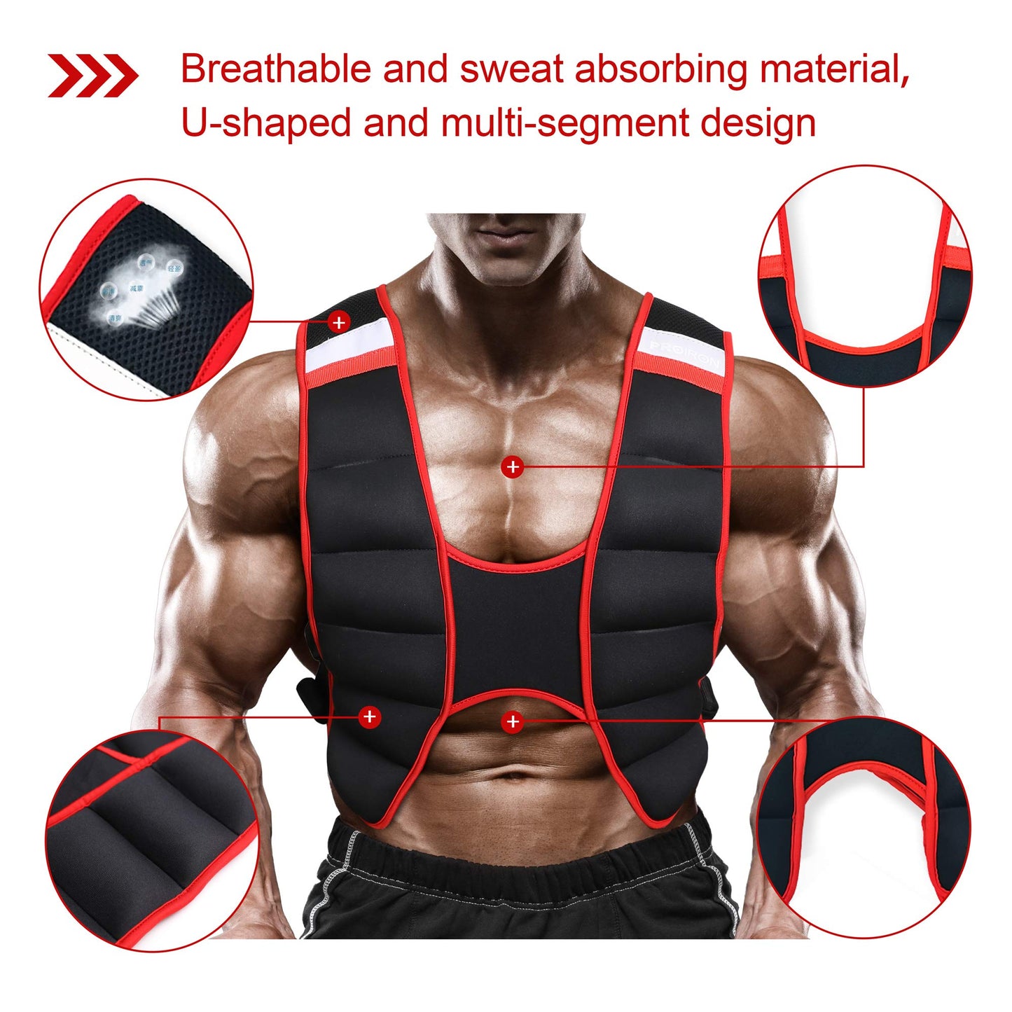 PROIRON Ergonomic Weighted Vest