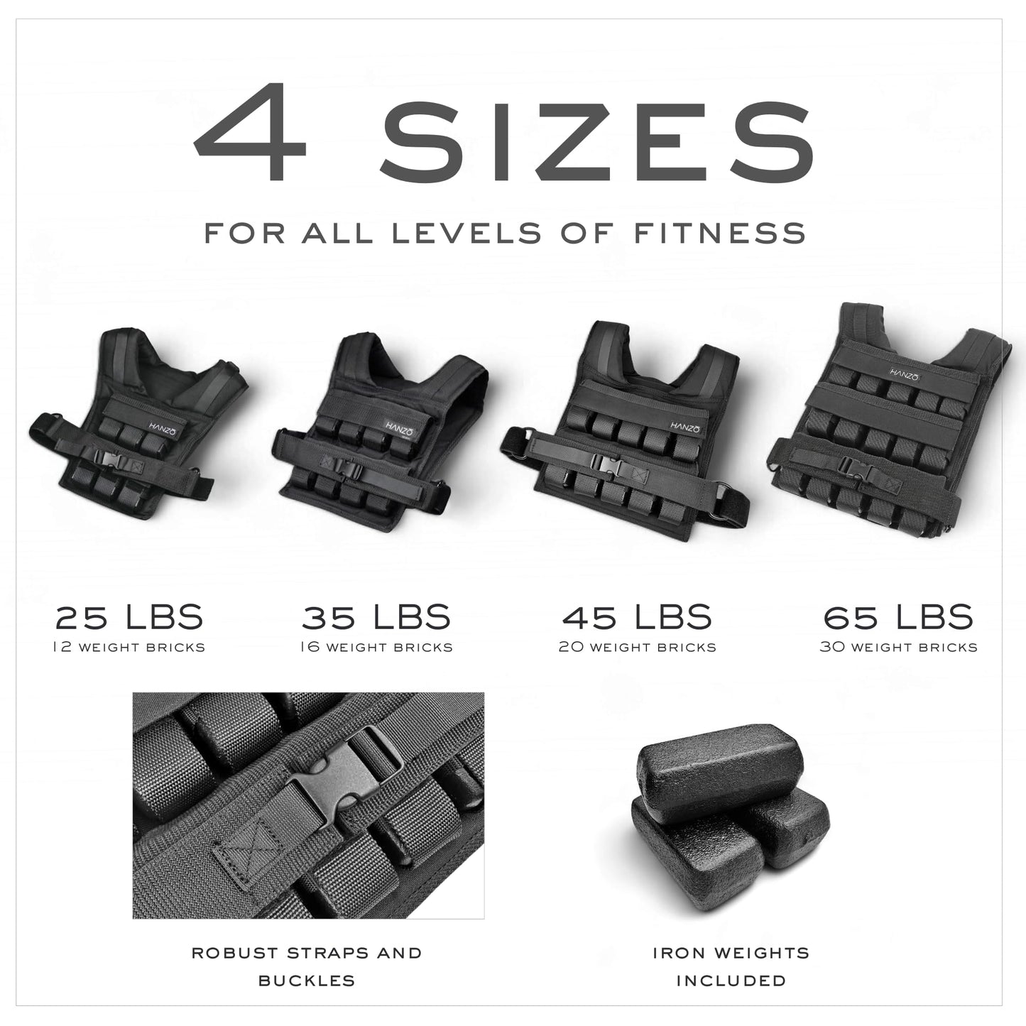 BDRX Hanzo Adjustable Weighted Vest