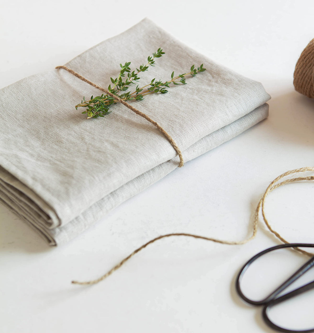 LK PureLife Premium Stonewashed Pure Flax Linen Kitchen Towels