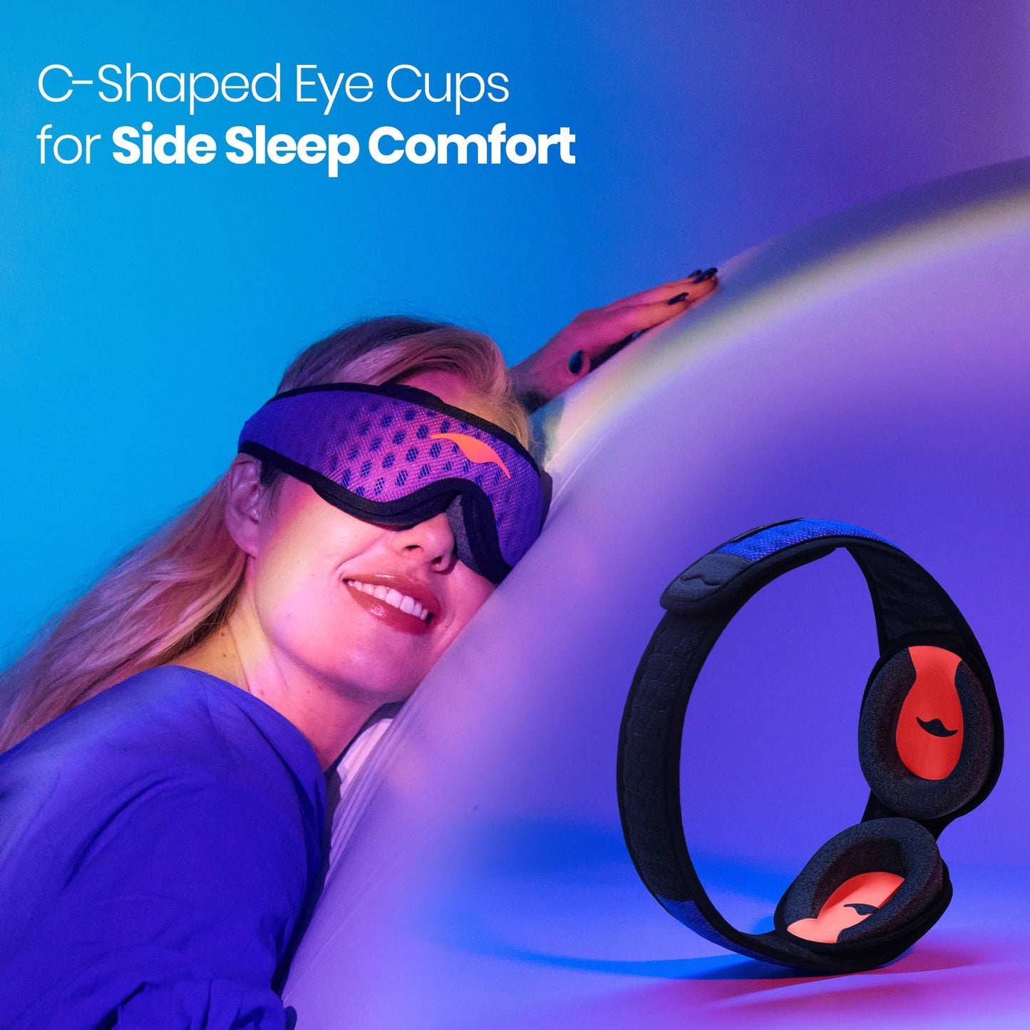 Manta Pro Sleep Mask - 100% Light Blocking Sleep Mask