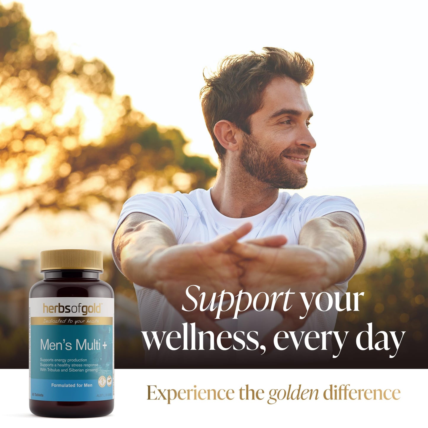 Herbs of Gold Men's Multi + (60 Tablets)