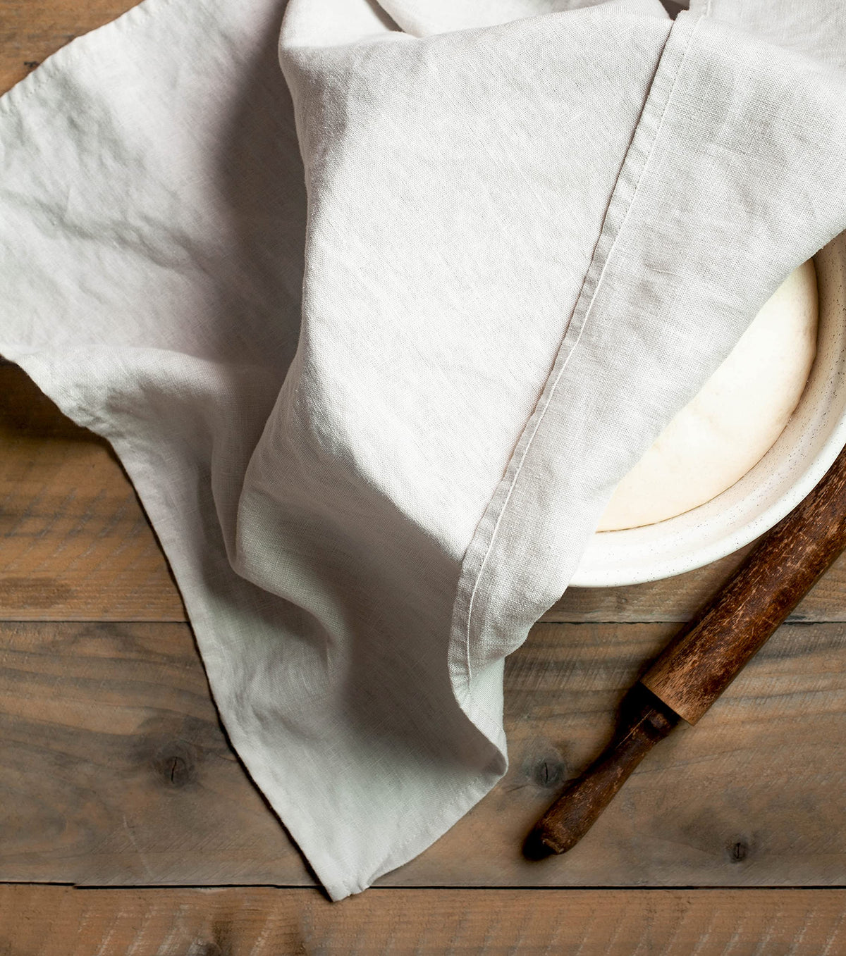 LK PureLife Premium Stonewashed Pure Flax Linen Kitchen Towels